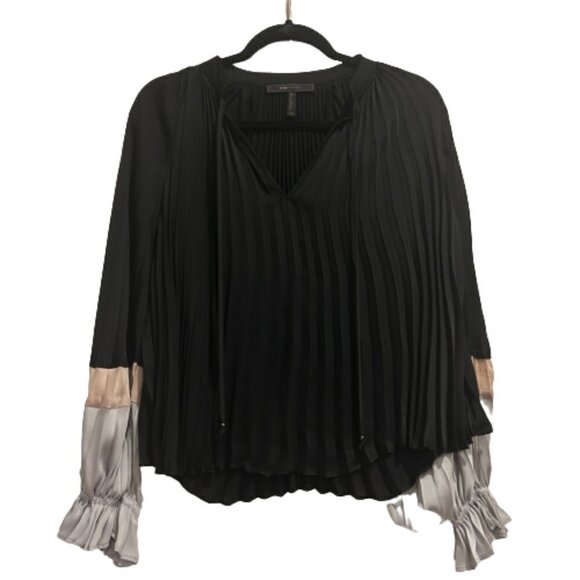 BCBGMAXAZARIA Colorblock Blouse Women’s Size XS - Picture 2 of 10